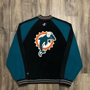 Vintage Miami Dolphins NFL Logo Athletic Jacket